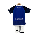 Kit Infantil Oviedo I Adidas 23/24 - Azul com detalhes em branco e preto