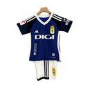 Kit Infantil Oviedo I Adidas 23/24 - Azul com detalhes em branco e preto