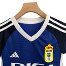 Kit Infantil Oviedo I Adidas 23/24 - Azul com detalhes em branco e preto