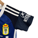 Kit Infantil Oviedo I Adidas 23/24 - Azul com detalhes em branco e preto
