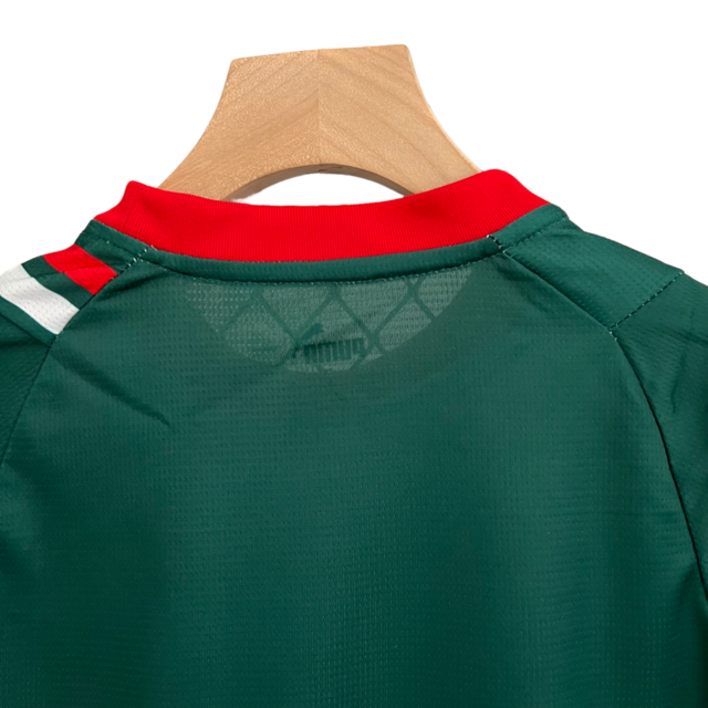 Kit Infantil Alaves II Puma 23/24 - Verde com detalhes em vermelho e branco