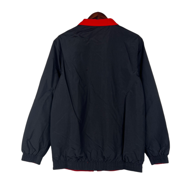 Jaqueta Corta-Vento River Plate 23/24 Masculina Adidas - Preta com detalhes em vermelho e branco