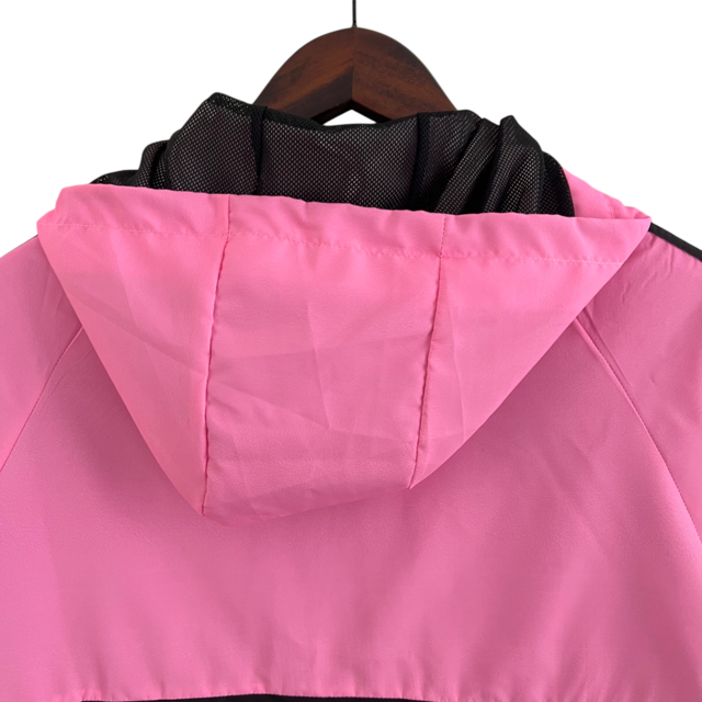 Jaqueta Corta-Vento Inter Miami 23/24 Masculina Adidas - Rosa e preta