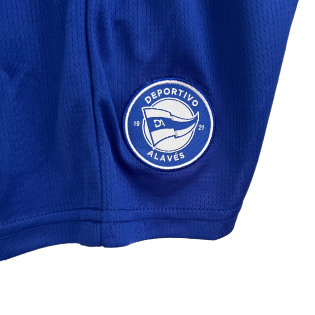 Kit Infantil Alaves I Puma 23/24 - Azul e branco com detalhes em preto