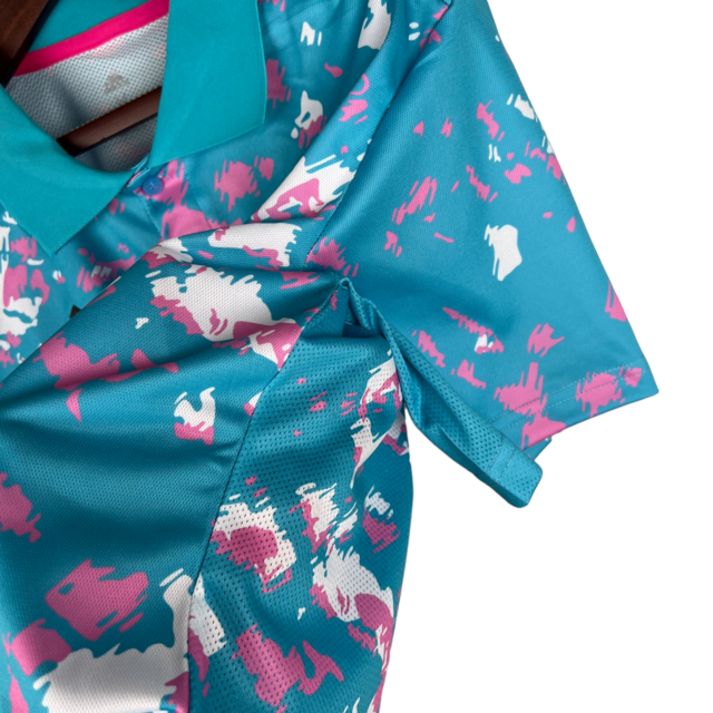 Camisa Inter Miami 23/24 -  Adidas Feminina - Azul com detalhes em branco e rosa