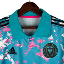 Camisa Inter Miami 23/24 -  Adidas Feminina - Azul com detalhes em branco e rosa