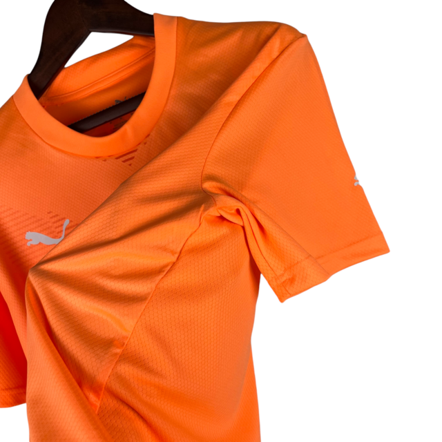 Camisa Palmeiras Goleiro III 23/24 - Torcedor Puma Masculina - Laranja com detalhes em branco
