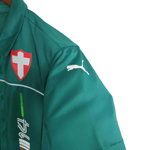 Camisa Abel Ferreira Edição especial 23/24 - Torcedor Puma Masculina - Verde com detalhes em branco e vermelho