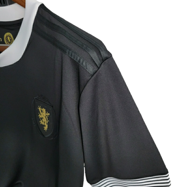 Camisa Escócia 150 Anos 23/24 Torcedor Adidas Masculina - Preta com detalhes em branco