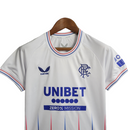 Kit Infatil Rangers II Castore 23/24 - Branco com detalhes em azul e vermelho