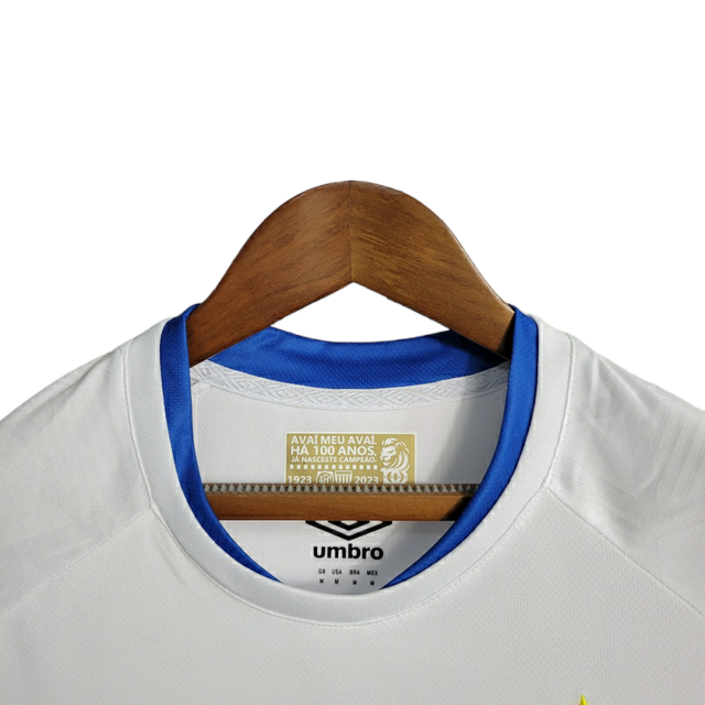 Camisa Avaí II 23/24 -  Umbro Feminina - Branca com detalhes em azul