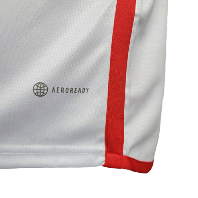Camisa Seleção Peru I 23/24 - Torcedor Adidas Masculina - Branca com detalhes em vermelho