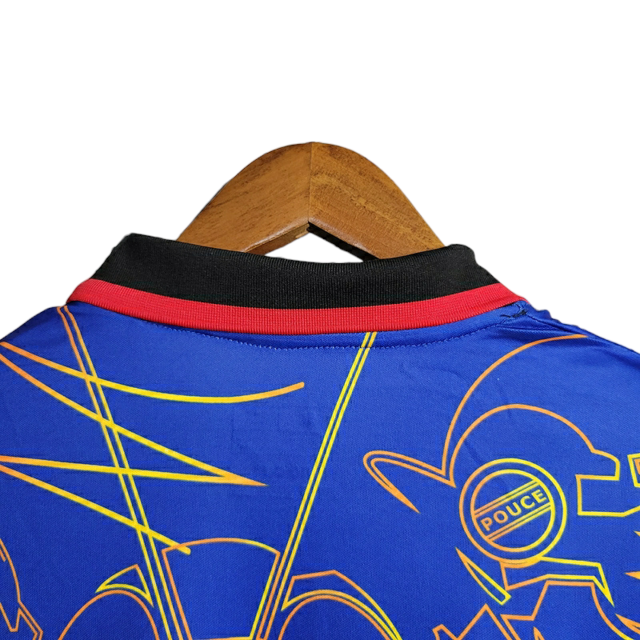 Camisa Seleção Japão Edição Especial 23/24 - Torcedor Adidas Masculina - Azul com detalhes em preto e amarelo