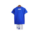 Kit Infantil Rangers Clube I 23/24 - Castore - Azul com detalhes em branco