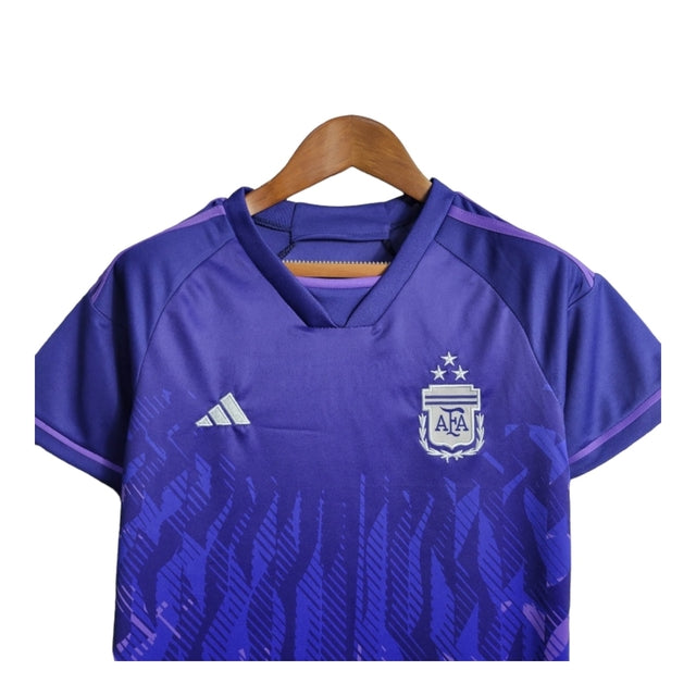 Kit Infantil Argentina II 23/24 - Adidas - Roxo