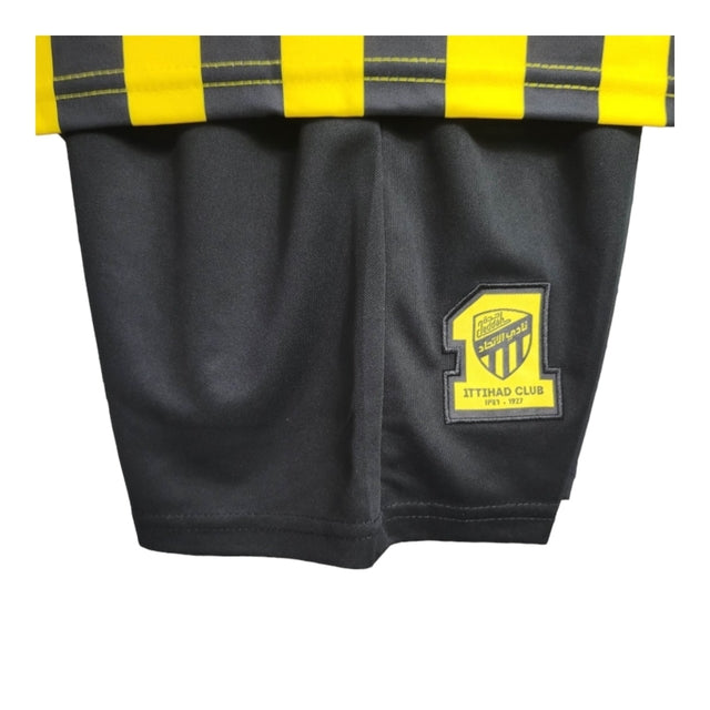 Kit Infantil Al Ittihad I 23/24 - Nike - Amarelo e preto