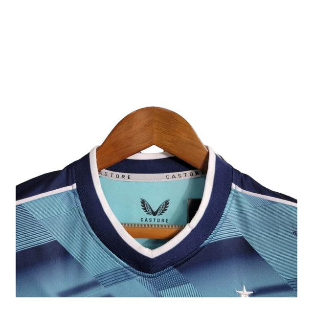 Kit Infantil Feyenoord Rotterdam II 23/24 - Castore - Azul com detalhes em branco