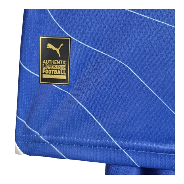 Kit Infantil Marseille II 23/24 - Puma - Azul com detalhes em branco