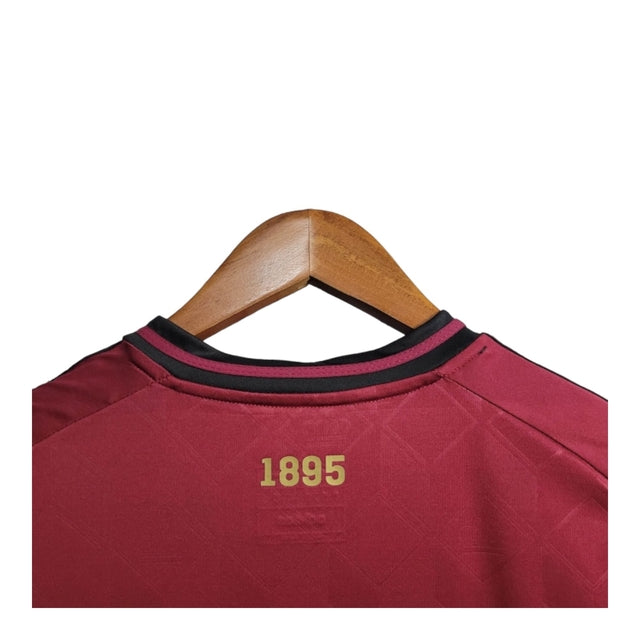 Camisa Bélgica I 24/25 -  Adidas Feminina - Vermelha com detalhes em preto e dourado