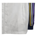 Jaqueta Corta-Vento Real Madrid 23/24 - Masculina Adidas - Branca com detalhes em azul e amarelo