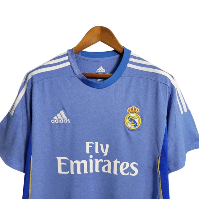Camisa Retrô Real Madrid II 13/14 - Masculina Adidas - Azul com detalhes em branco