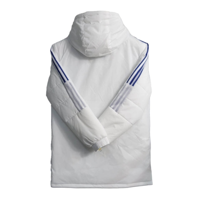 Jaqueta Corta-Vento Real Madrid 2023 - Masculina Adidas - Branca com detalhes em azul