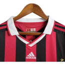 Camisa Retrô AC Milan I 2009/2010 manga longa - Masculina Adidas - Preta e vermelha com detalhes em branco