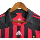Camisa Retrô AC Milan I 2007/2008 manga longa - Masculina Adidas - Vermelha e preta