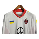 Camisa Retrô AC Milan II 2002/2003 - Masculina Adidas - Branca com detalhes em vermelho e amarelo