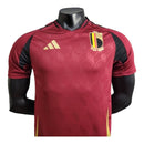 Camisa Bélgica I 24/25 - Jogador Adidas Masculina - Vermelha com detalhes em dourado e preto
