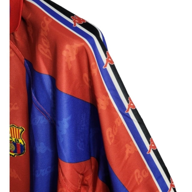 Camisa Retrô Barcelona I 96/97 - Masculina Kappa - Azul e vermelha
