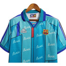 Camisa Retrô Barcelona II 95/97 - Masculina Kappa - Azul com detalhes em vermelho