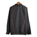 Jaqueta Corta-Vento Arsenal 23/24 - Preta com detalhes em branco e vermelho