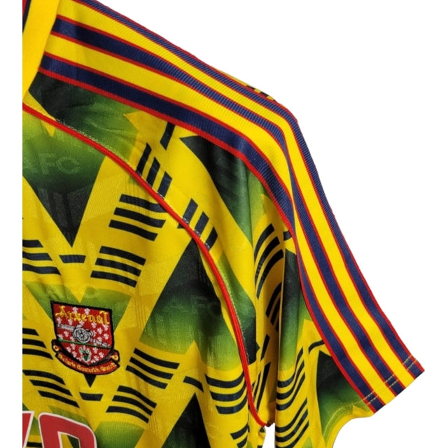 Camisa Retrô Arsenal II 91/93 - Masculina Adidas - Amarela com detalhes em verde e vermelho