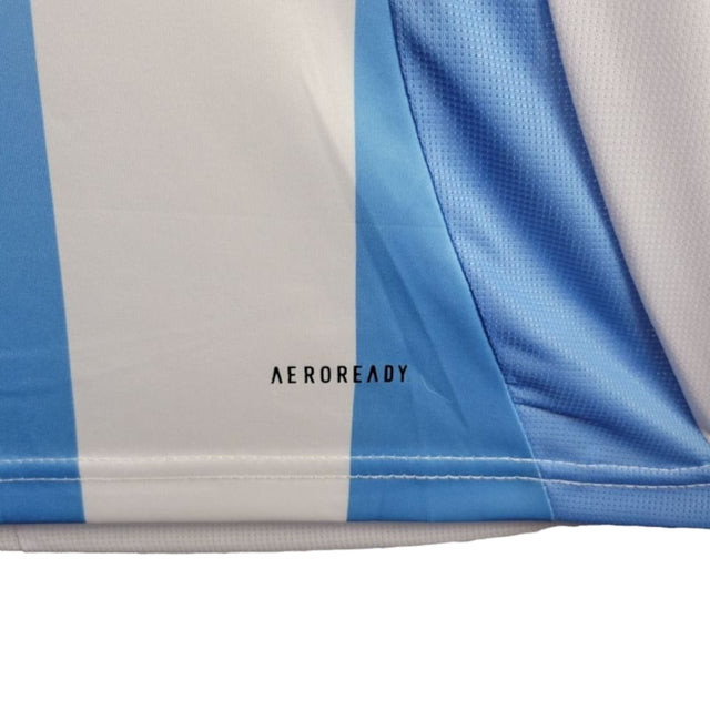 Camisa Seleção da Argentina I 24/25 -  Adidas Feminina - Branca com listras em azul
