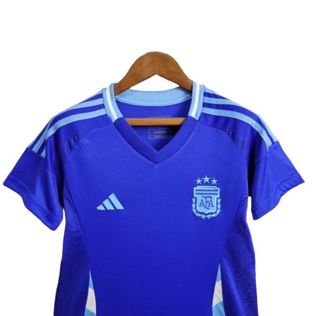 Camisa Seleção da Argentina II 24/25 -  Adidas Feminina - Azul com detalhes em branco