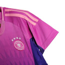 Camisa Seleção da Alemanha II 24/25 -  Adidas Feminina - Rosa com detalhes em roxo