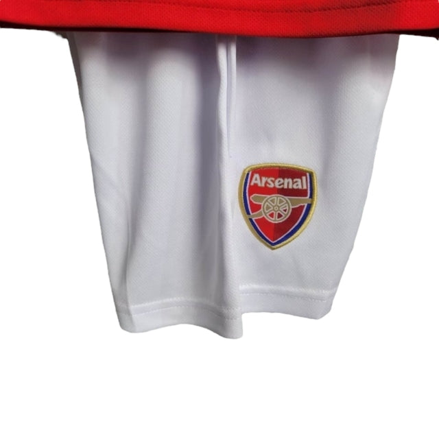Kit Infantil Retrô Arsenal I 2002/2004 - Nike - Vermelho com detalhes em branco