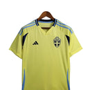Camisa Suécia I 24/25 - Torcedor Adidas Masculina - Amarela com detalhes em azul