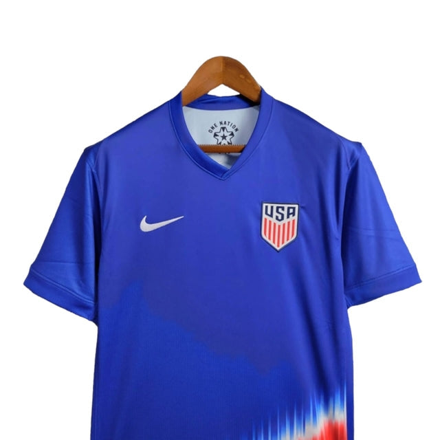 Camisa Estados Unidos II 24/25 - Torcedor Nike Masculina - Azul com detalhes em branco e vermelho