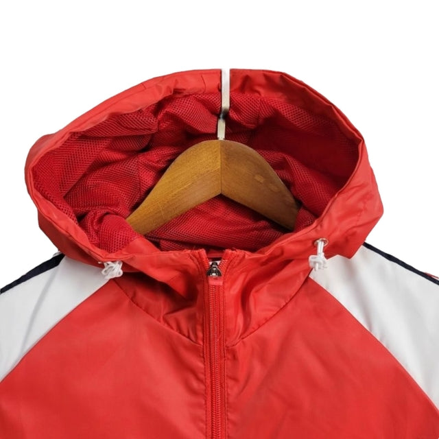 Jaqueta Corta-Vento São Paulo 24/25 - Masculina Adidas - Vermelha e branca