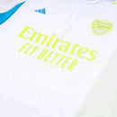 Conjunto Arsenal Treino 23/24 - Masculino Adidas - Branco com detalhes em amarelo e azul