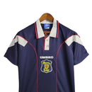 Camisa Retrô Escócia II 1996/1998 - Masculina Umbro - Azul com detalhes em vermelho e branco
