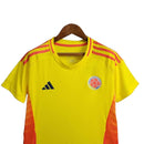 Camisa Seleção da Colômbia I 24/25 -  Adidas Feminina - Amarela com detalhes em laranja