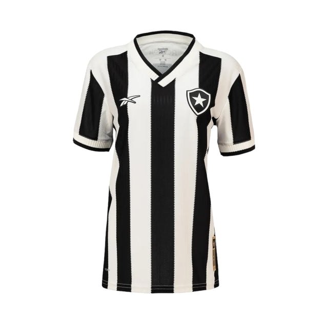 Camisa Botafogo I 24/25 -  Reebok Feminina - Branca e preta