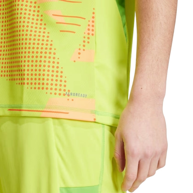 Camisa Arsenal Goleiro 24/25 - Torcedor Adidas Masculina - Verde com detalhes em laranja