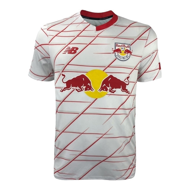 Camisa Red Bull Bragantino I 23/24 -  New Balance Feminina - Branca com detalhes em vermelho