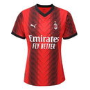Camisa AC Milan I 23/24 -  Puma Feminina - Vermelha e preta