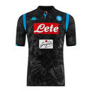 Camisa Retrô Napoli II 2018/19 - Masculina Kappa - Preta com detalhes em azul