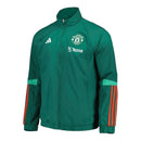 Jaqueta Corta-Vento Manchester United Treino 24/25 - Masculina Adidas - Verde